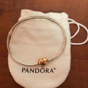 Pandora Rose Gold Clasp bracelet